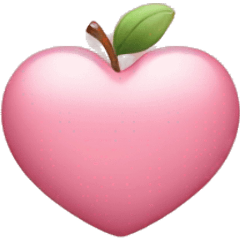 apple heart light pink emoji