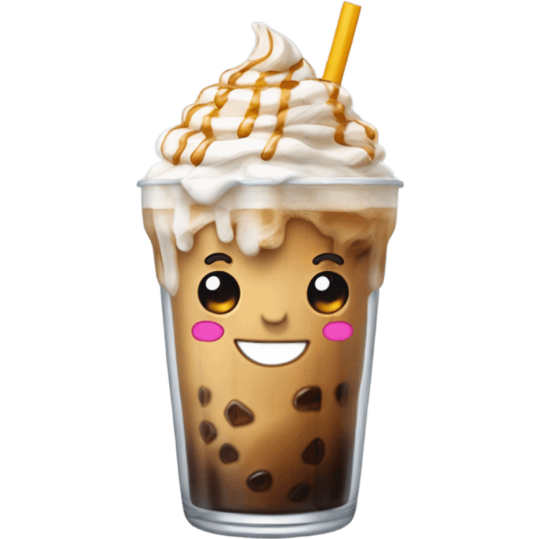 Cute ice coffee  emoji