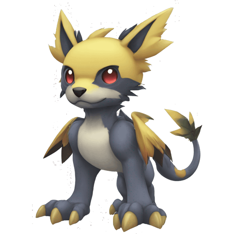 cute kawaii cool edgy Digimon-Fakemon-animal full body emoji