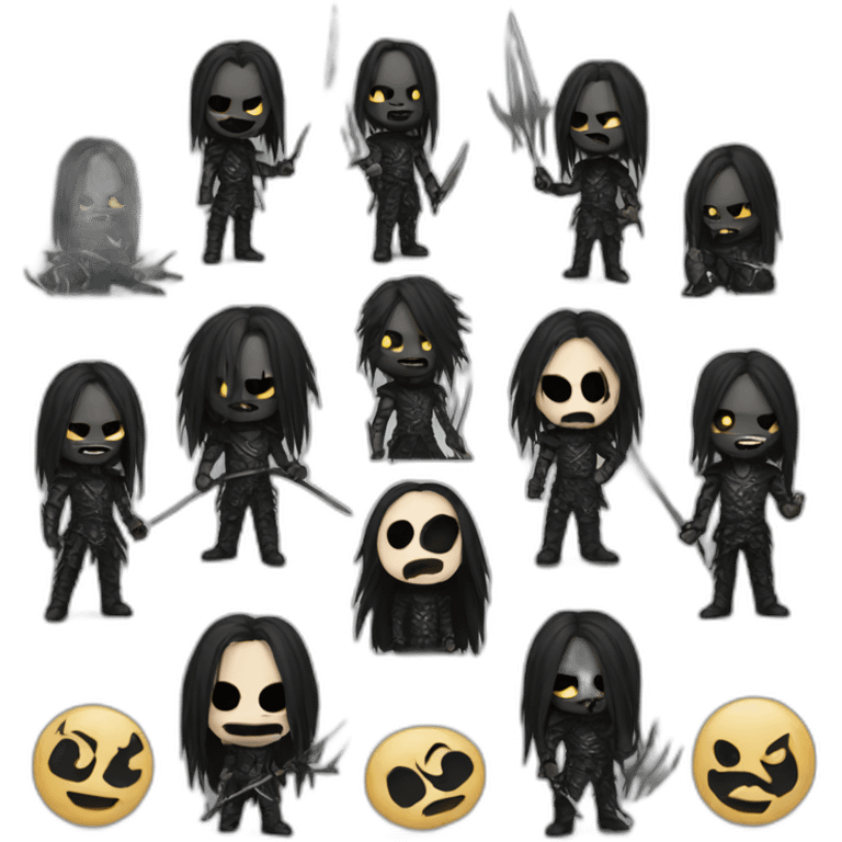 Black metal band emoji