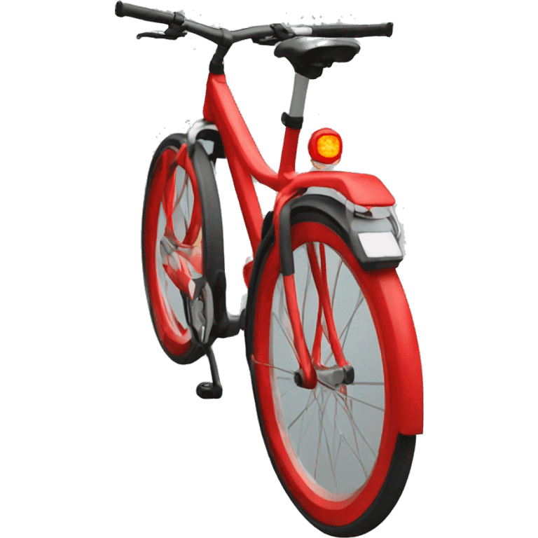 red bike rear light emoji