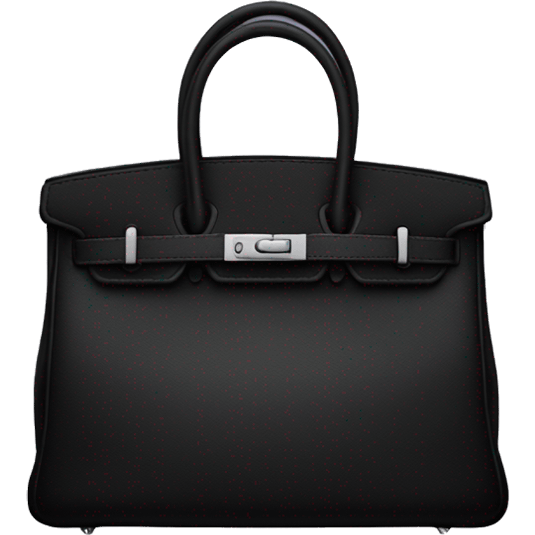 Black birkin bag emoji