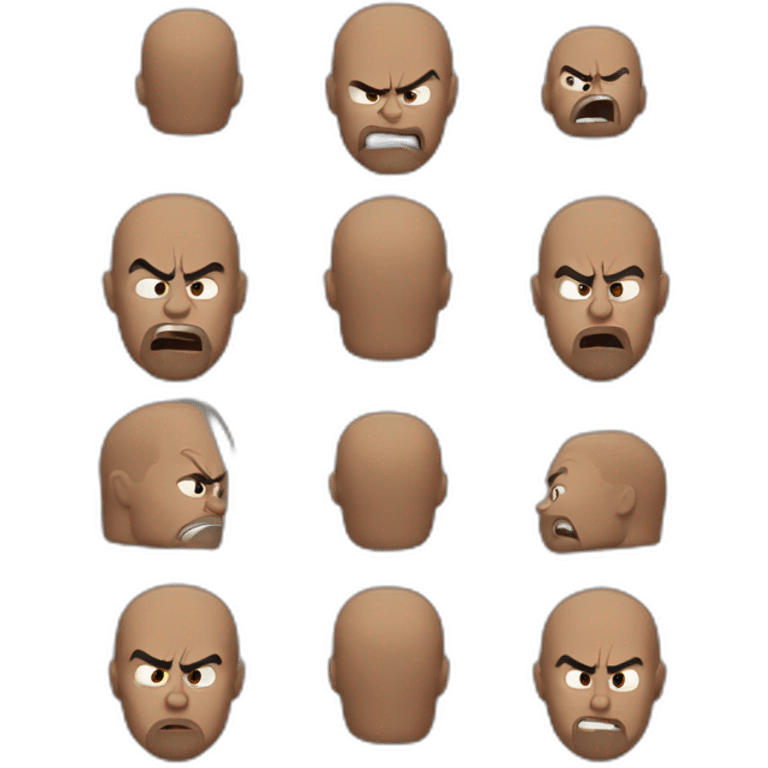 ANGRY THE ROCK emoji