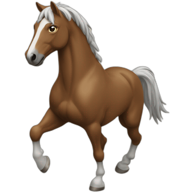 Cheval qui saute emoji