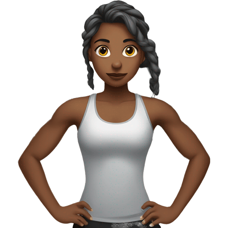 Girl in the gym emoji