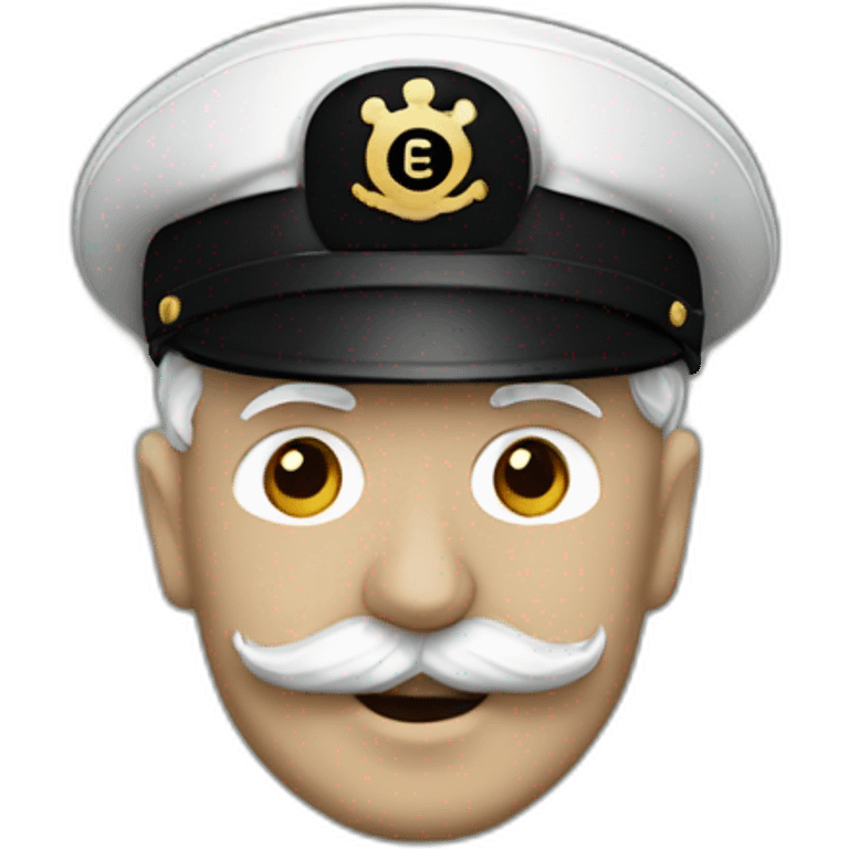 Charlie chaplin with a Marine cap emoji