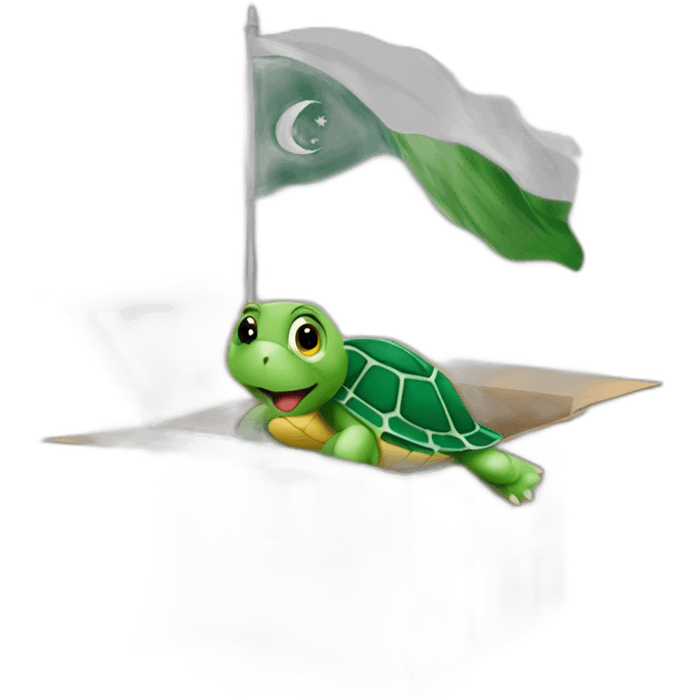 turtle-in-a-box-with-pakistani-flag emoji