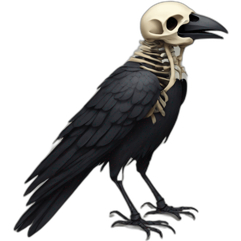 crow-skeleton emoji