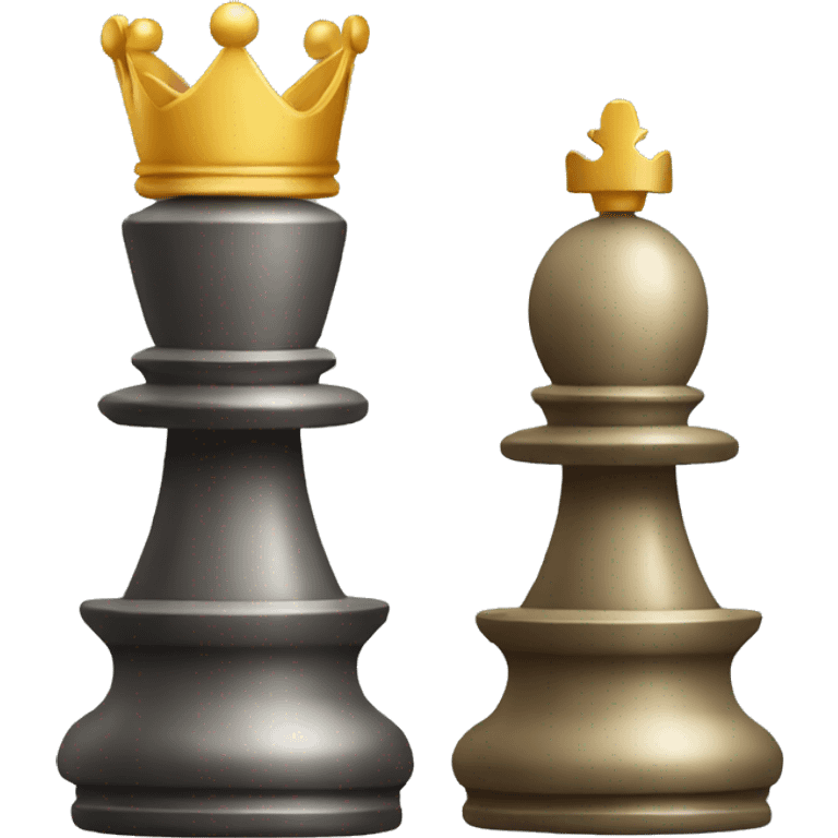 king & queen chess piece emoji emoji