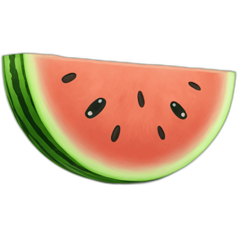 Wodden watermelon emoji