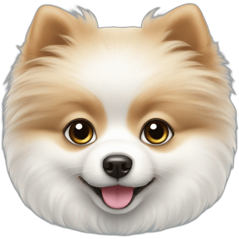 White pomeranian puppy emoji