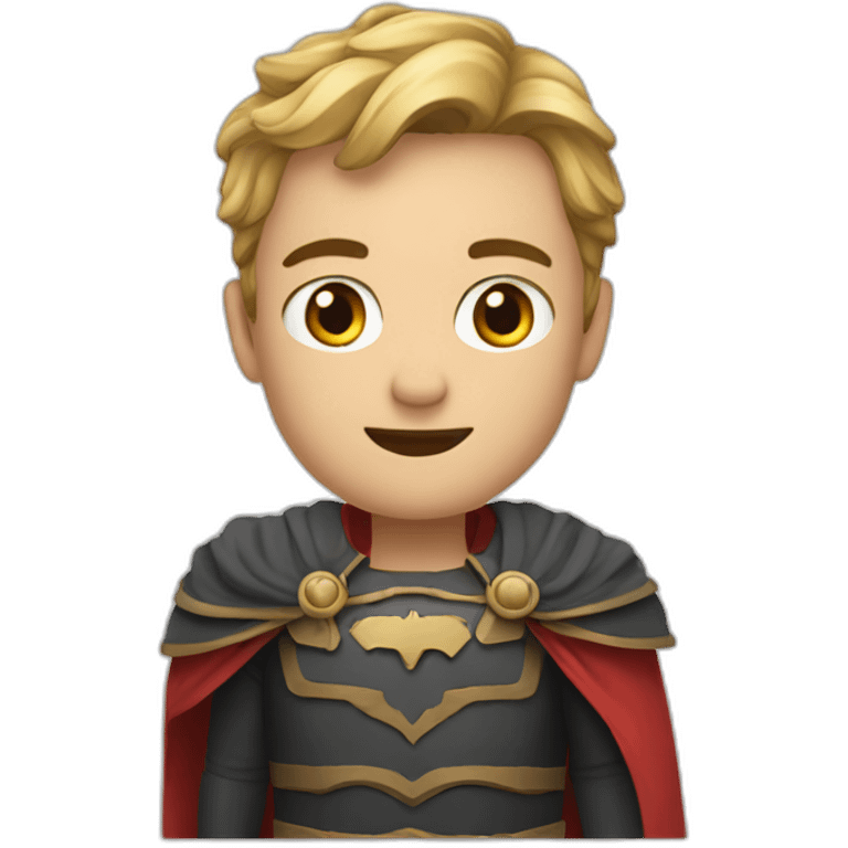 translation hero in cape emoji