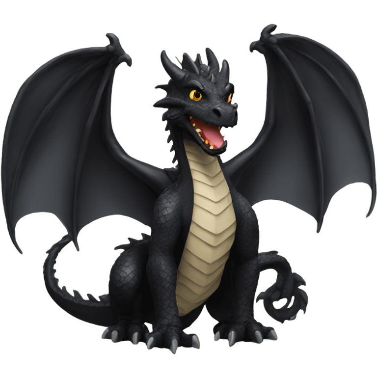 Black dragon emoji