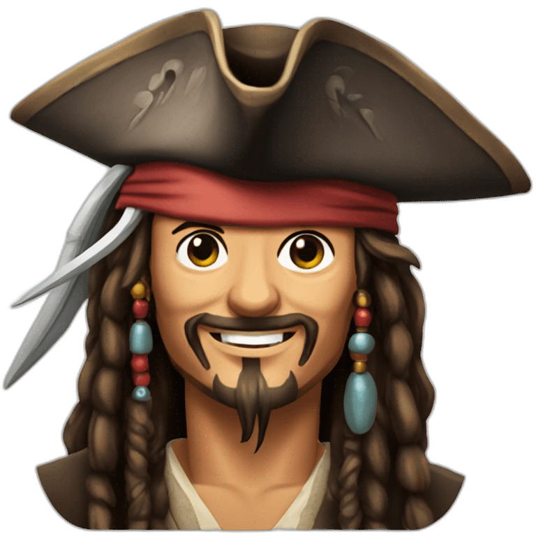 Jack Sparrow smirk emoji