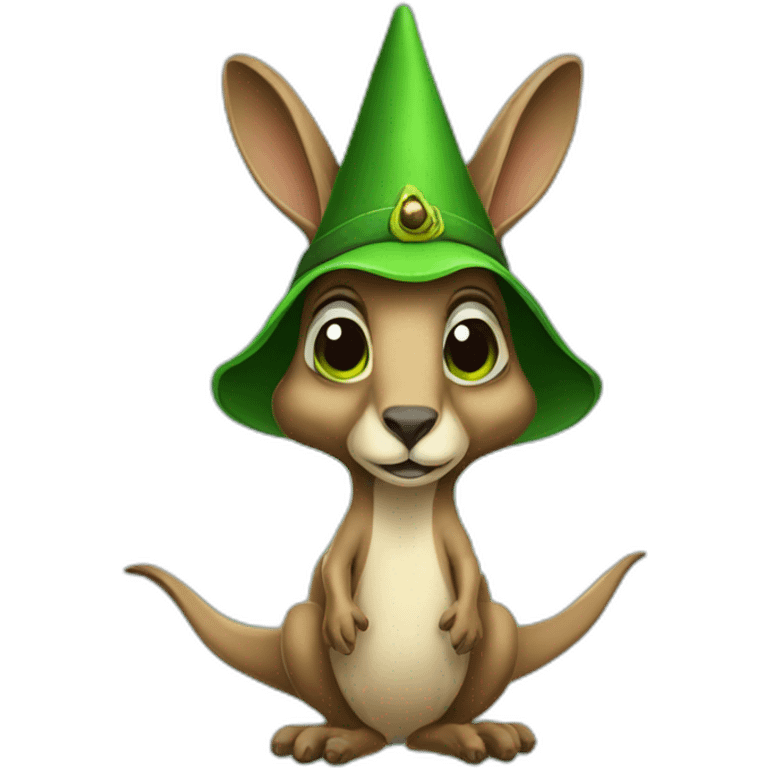 kangaroo green Wizard  emoji