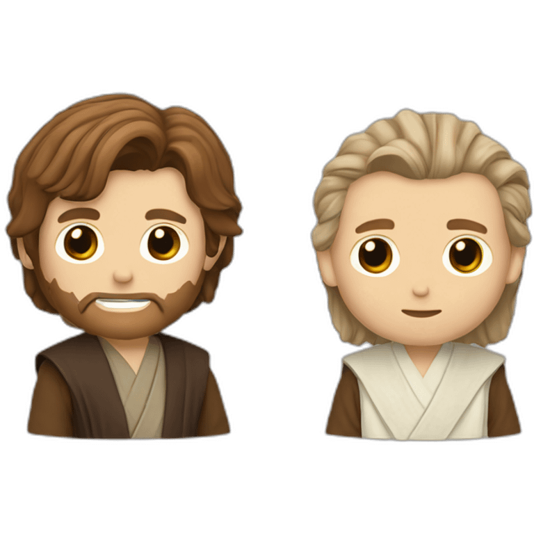 Anakin Skywalker and Obi Wan Kenobi emoji