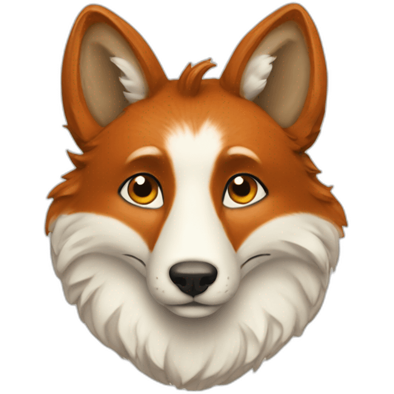 Renard avec chèvre emoji