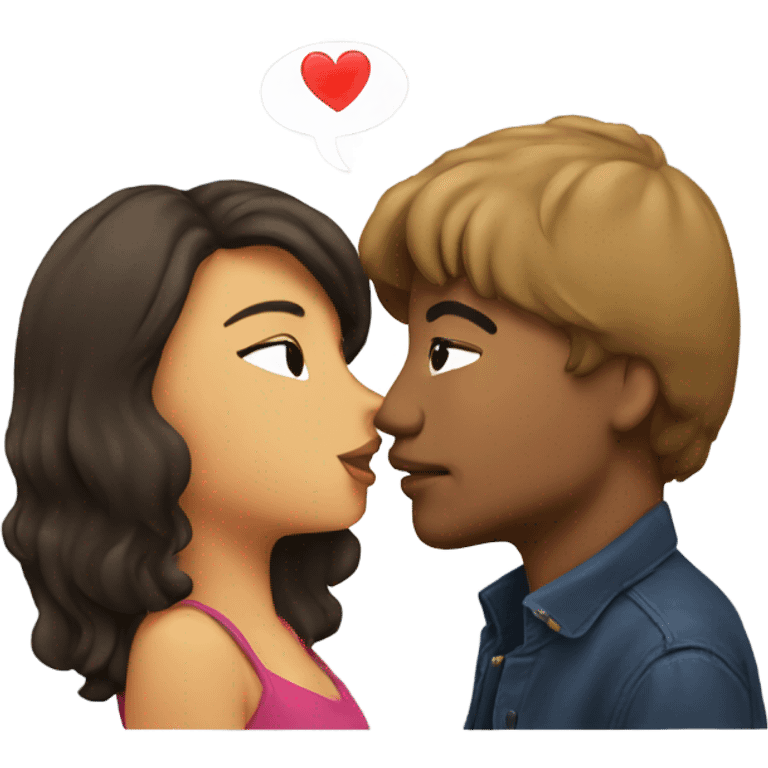 Couple kiss emoji