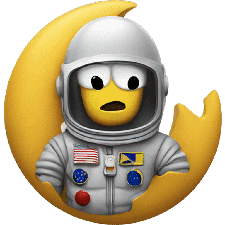 Bart on the moon emoji