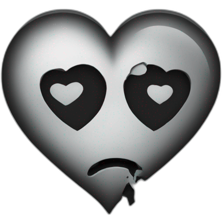 Black broken heart emoji