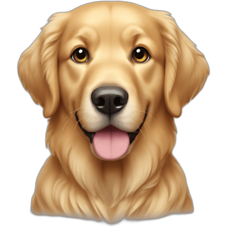 Chien golden retriever de emoji