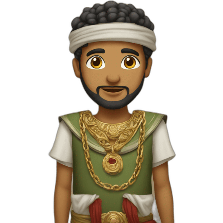 Maghrebi with guard and wearing a chain emoji