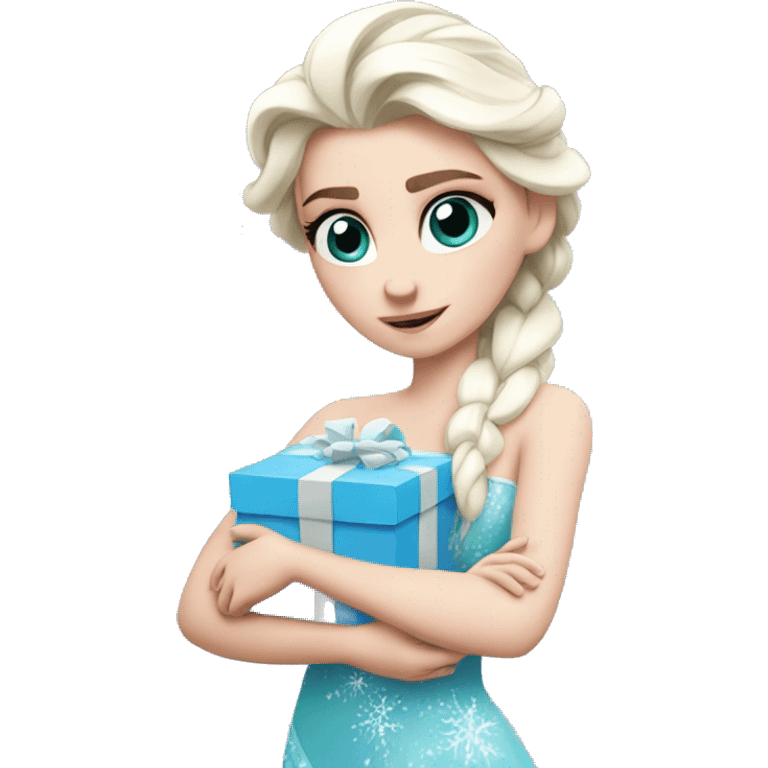 elsa sick give gift emoji