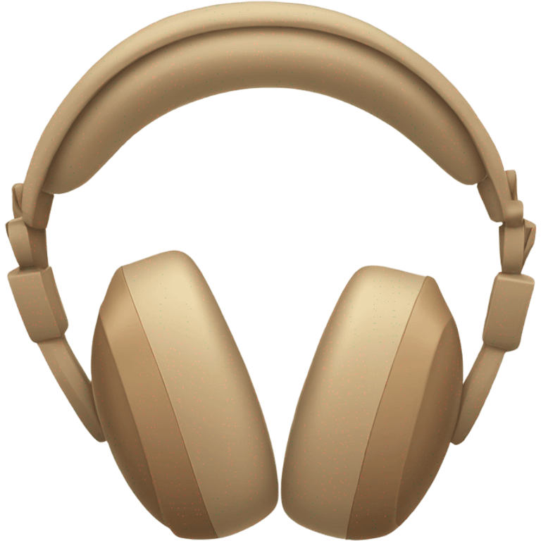 beige apple headphones with brown bows emoji