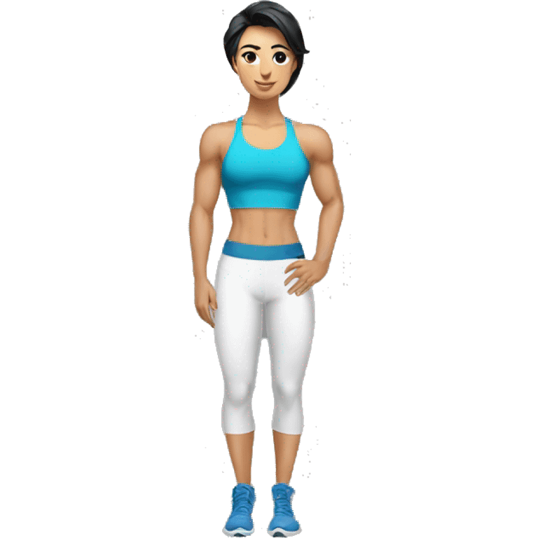 strong, stylish and ripped central asian nutrionist emoji