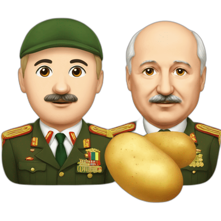 Lukashenko and potato emoji