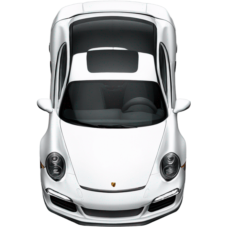 white new Porsche 911  emoji