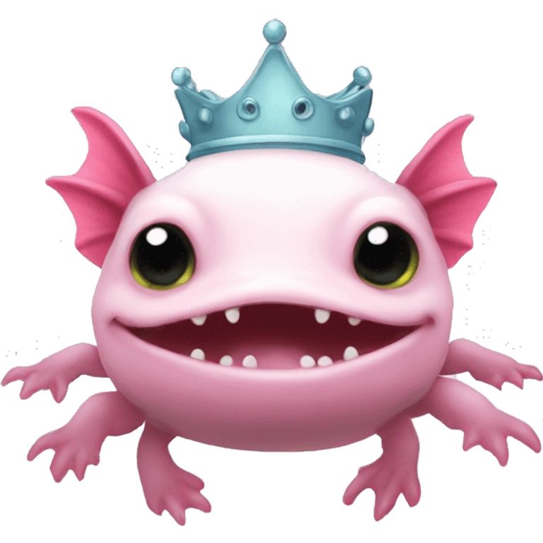 axolotl with crown emoji