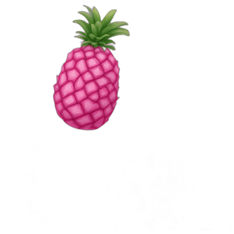 All pink pineapple, pink, full color pink emoji