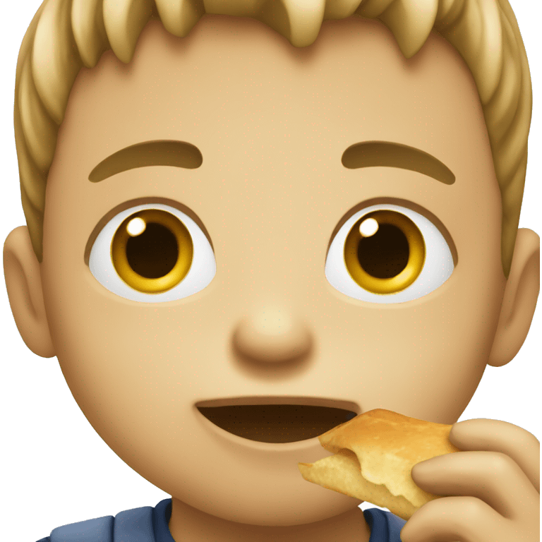 boy eating  emoji