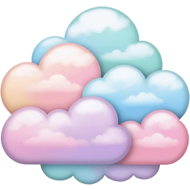 Pastel clouds emoji