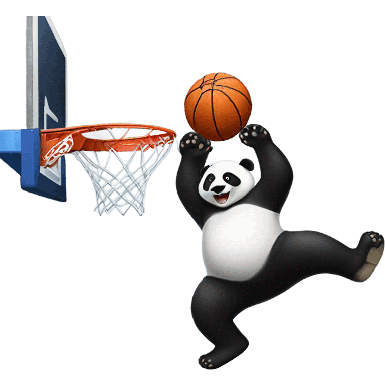 Panda dunks emoji