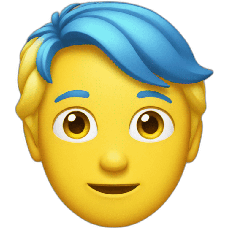 blue yellow emoji emoji