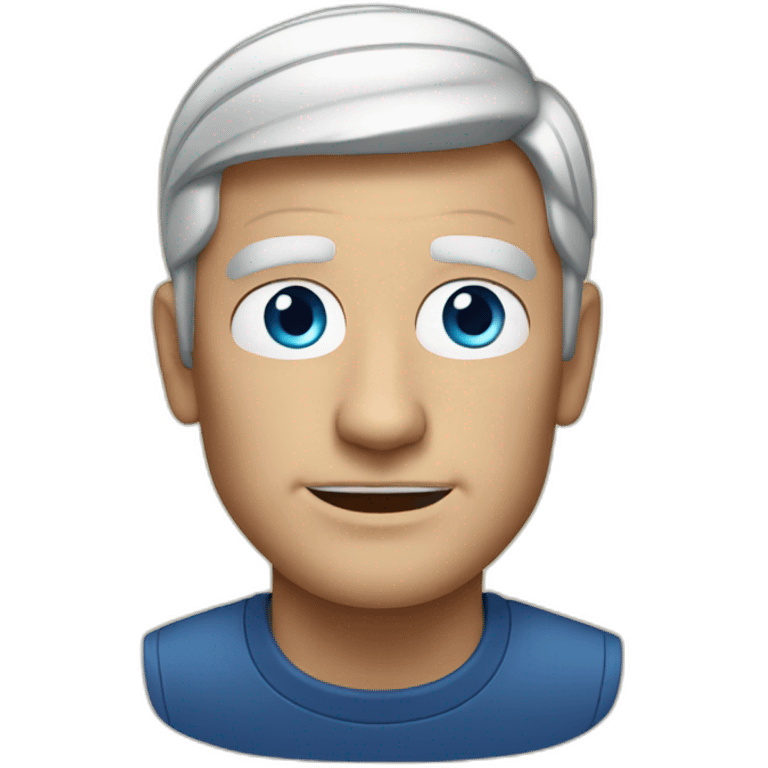 Tim Cook blue eyes emoji