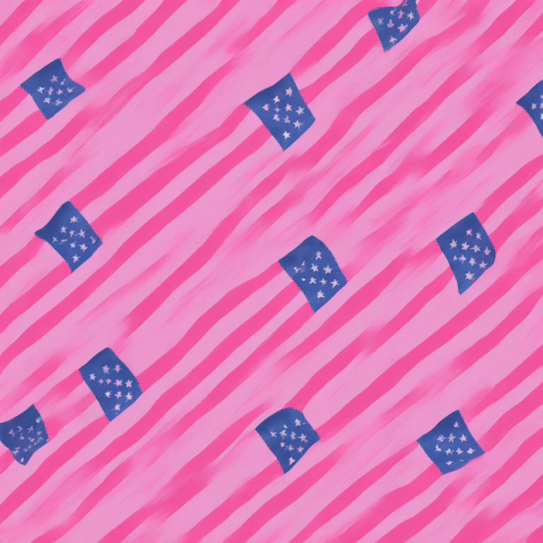 Pink American flag emoji