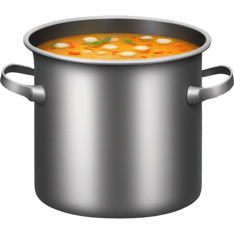  cooking pot with soup emoji