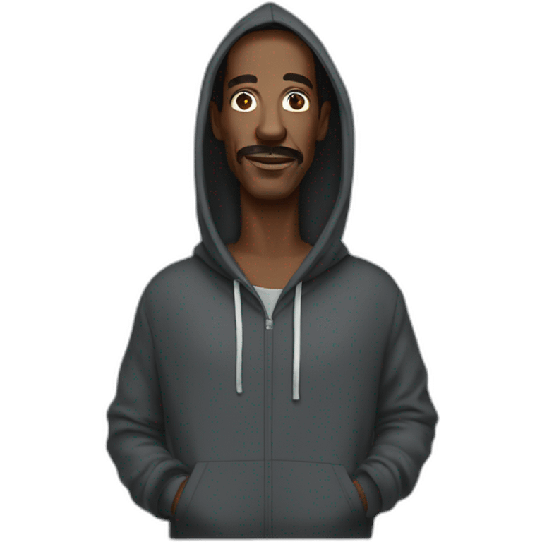 Eddy murphy with a hoodie emoji