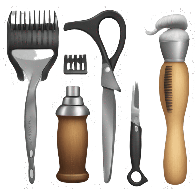 barber tools emoji