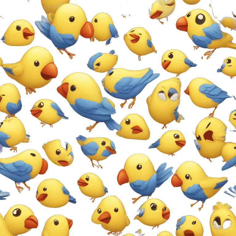 little cute birds emoji