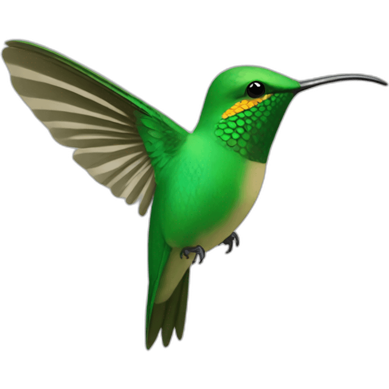 colibri en un nido  emoji