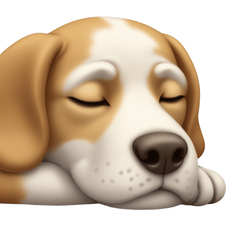 Dog sleeping emoji