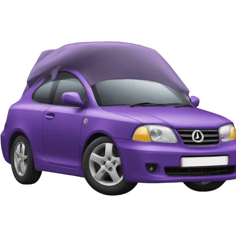 Car purple  emoji