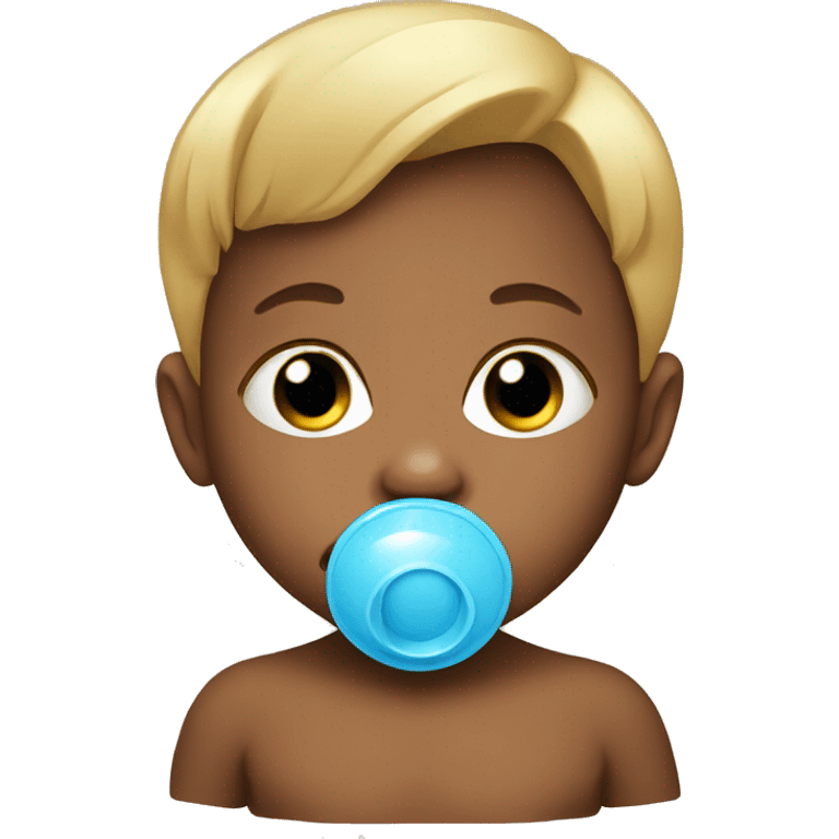 baby with pacifier  emoji