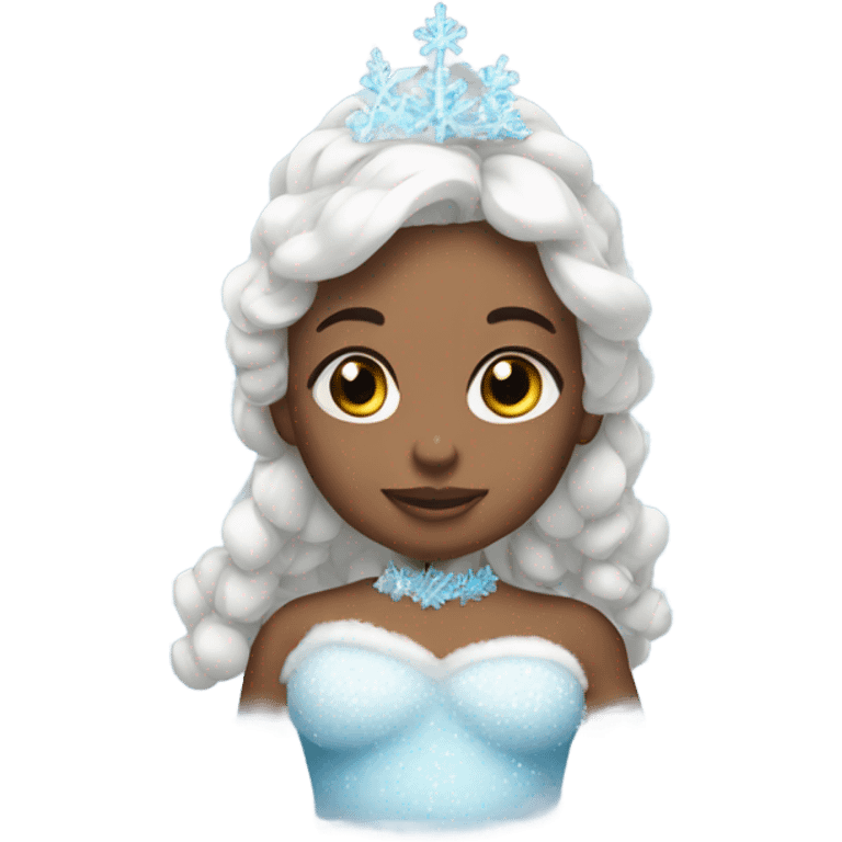 Snow princess baby emoji