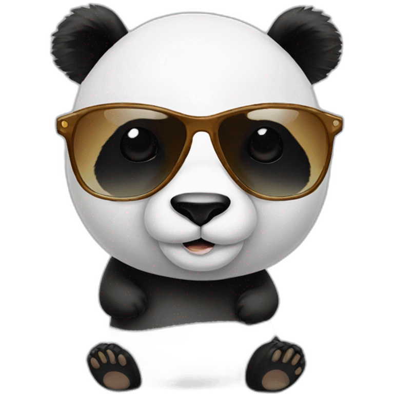 Panda with sunglasses emoji