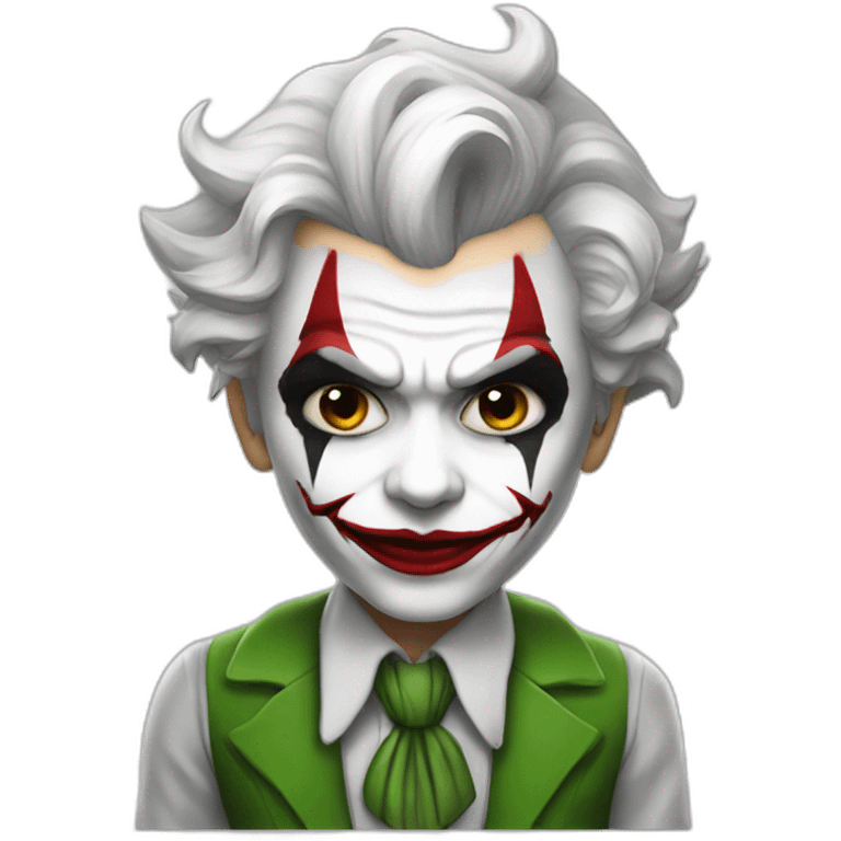 Kid white joker costume emoji